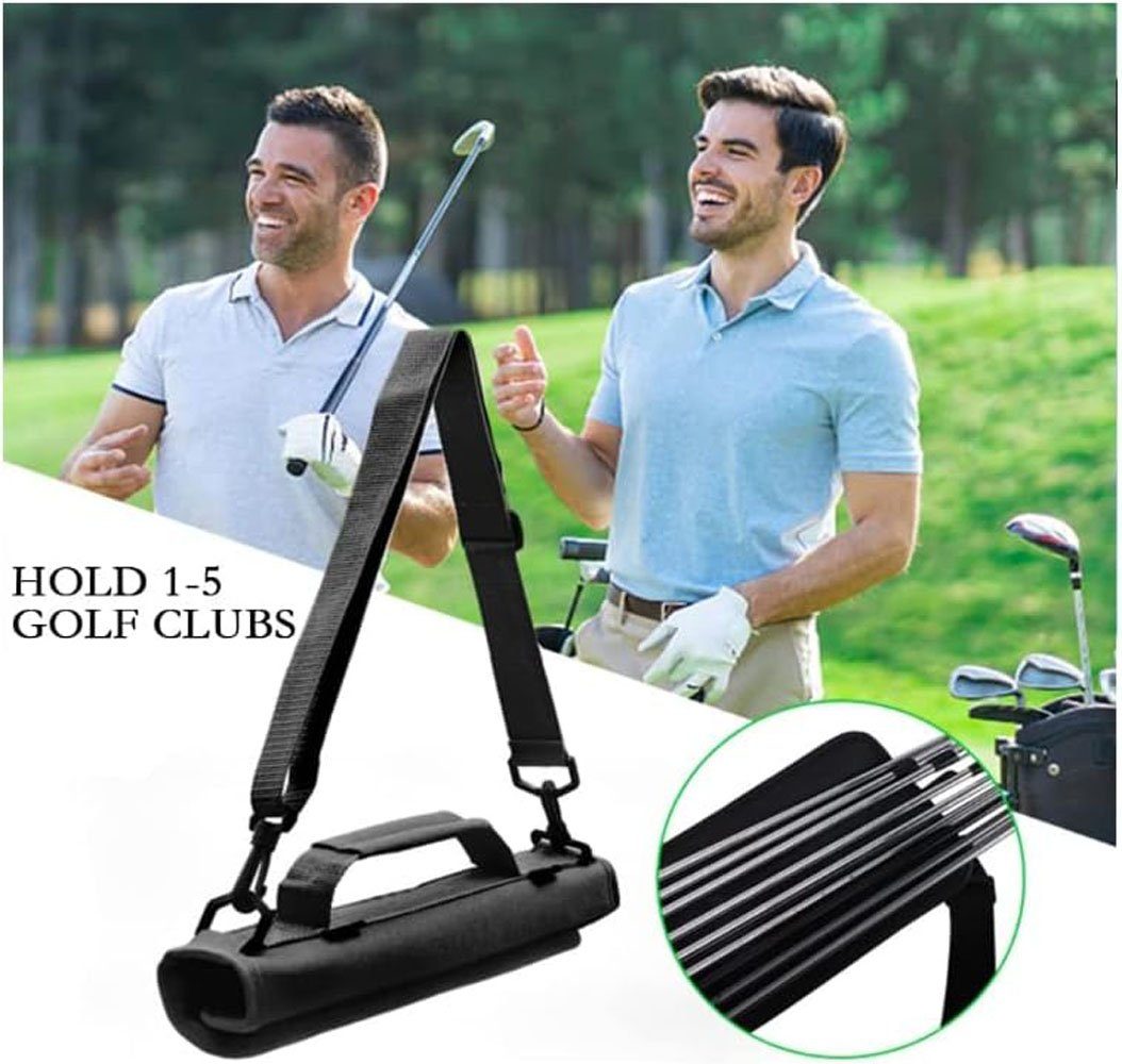 autolock Golfschläger + Golfbag Mini Golfschlägertasche Leicht Schulterträger Driving