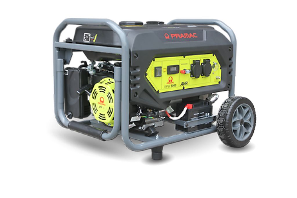 Pramac PR402SXB000 EPW5000 Benzingenerator mit Elektrostart, 5000 Watt und AVR