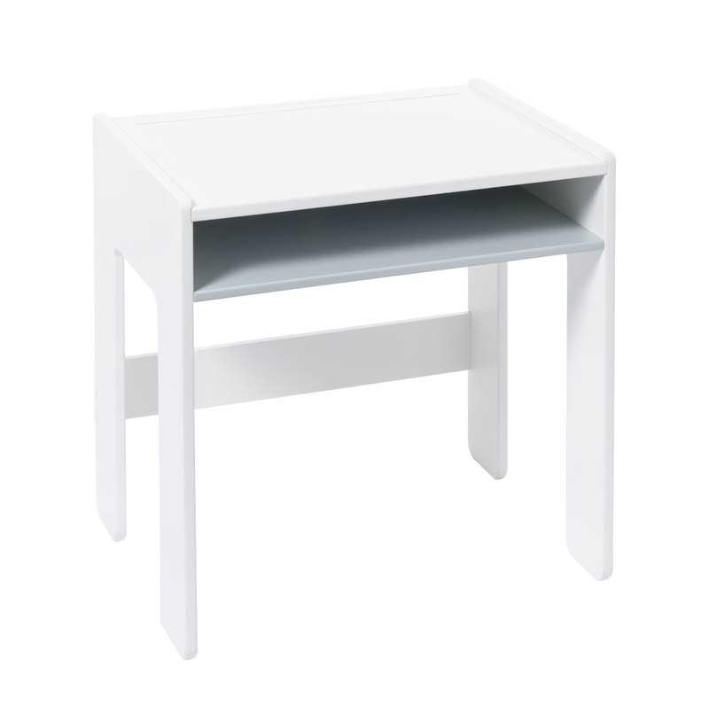 Bureau blanc et gris maternelle avec rangement Oxybul