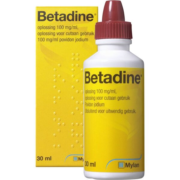 Betadine Solution with 100mg/ml Povidone Iodine Medicine - 30ml