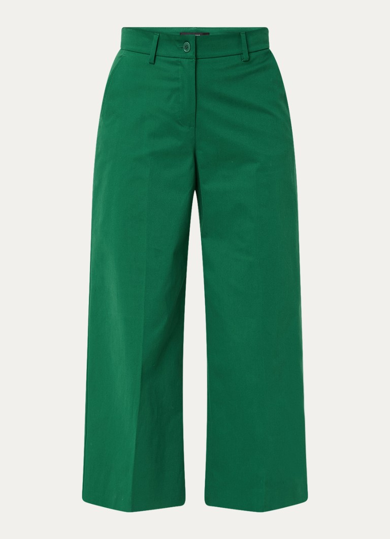 Pantaloni scurți MaxMara Urial cu talie înaltă, cu talie lată și buzunare laterale.
