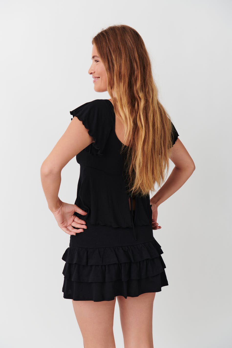 Mini frill skirt