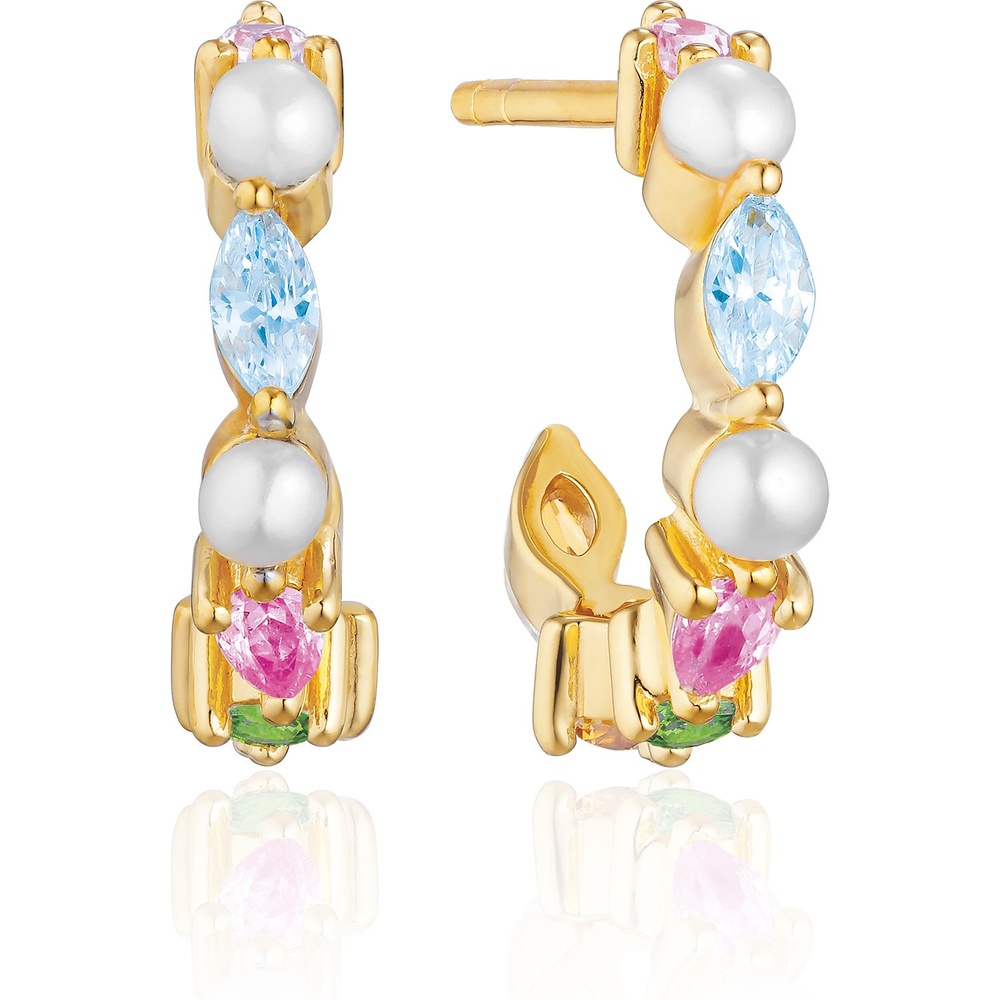 Sif Jakobs Jewellery Créoles 925 Argent Boucles d'oreilles