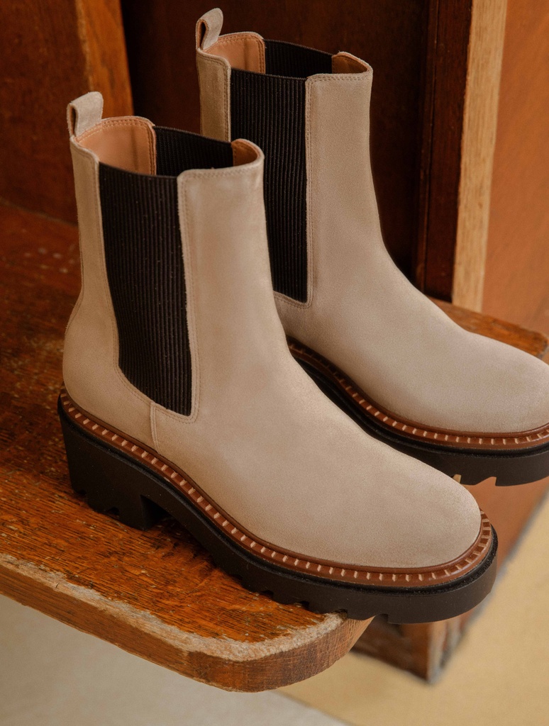 Cameron - Taupe Mohair