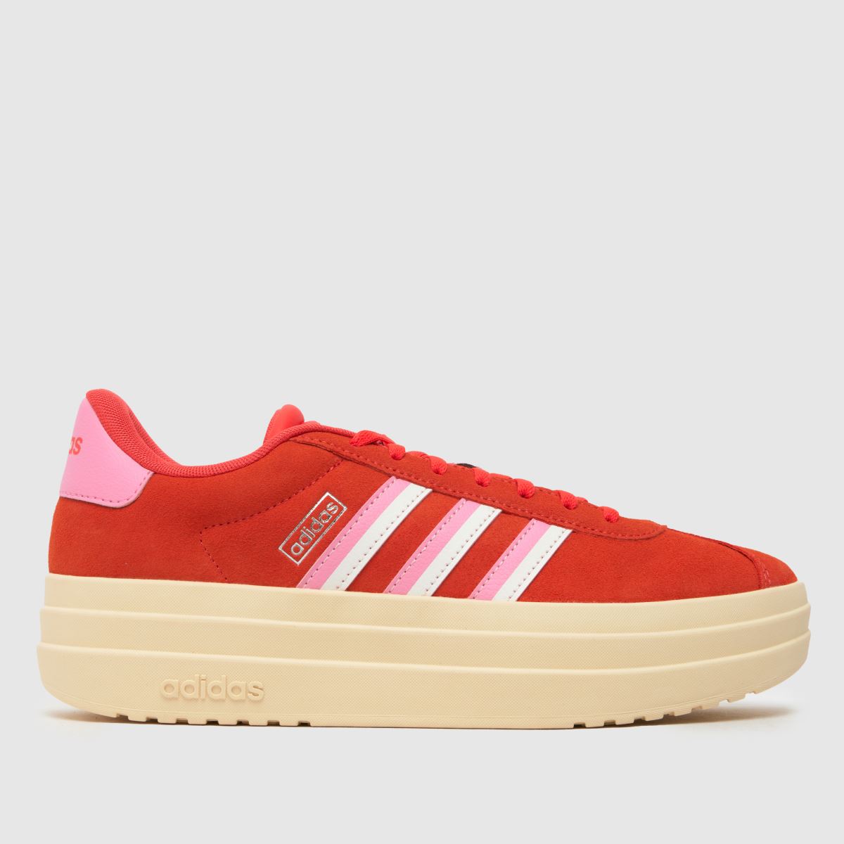 adidas vl court bold – röda träningsskor