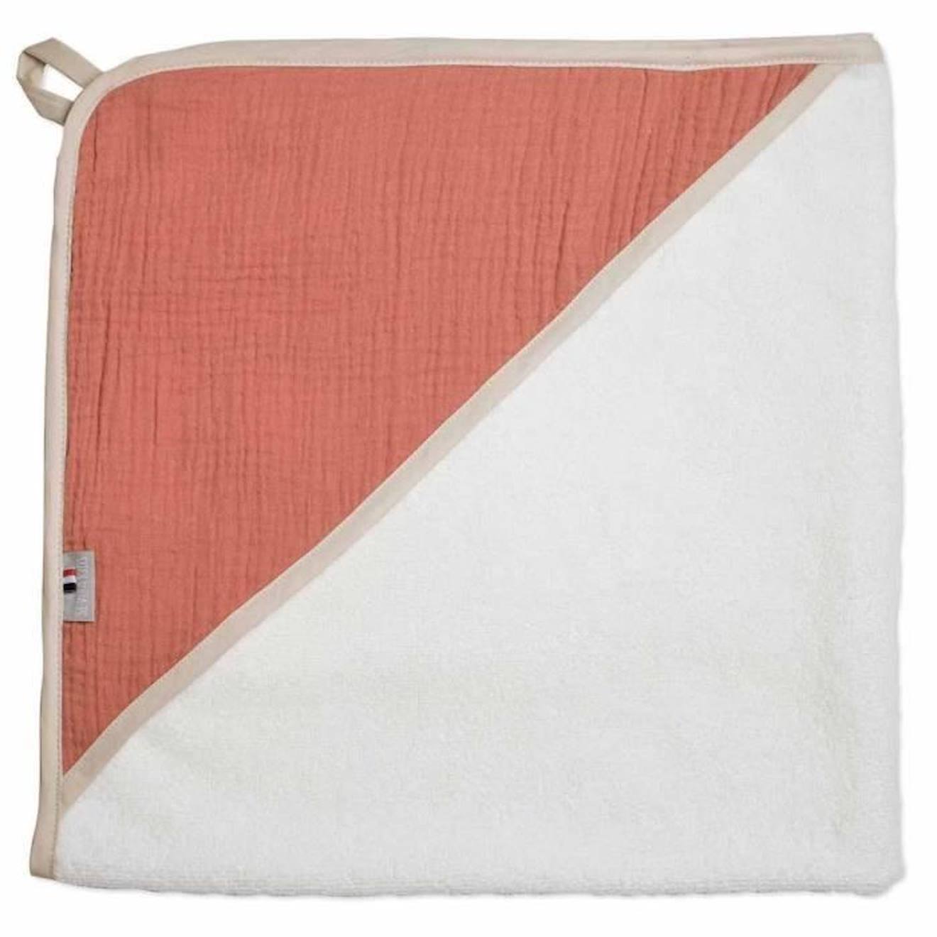 Cape de bain en gaze de coton, Jeanne Terracotta TU orange
