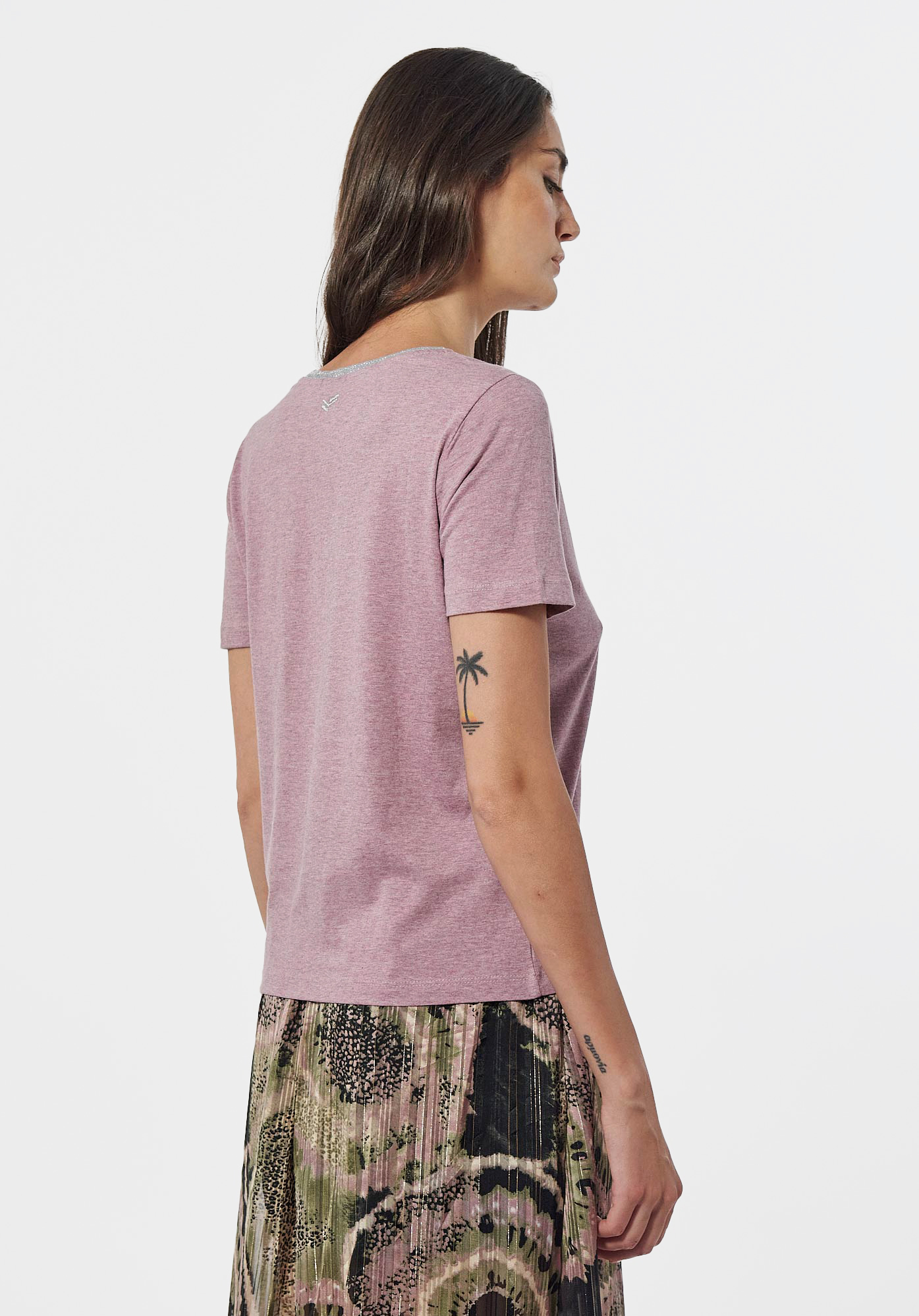 FINE   T-shirt violet Femme