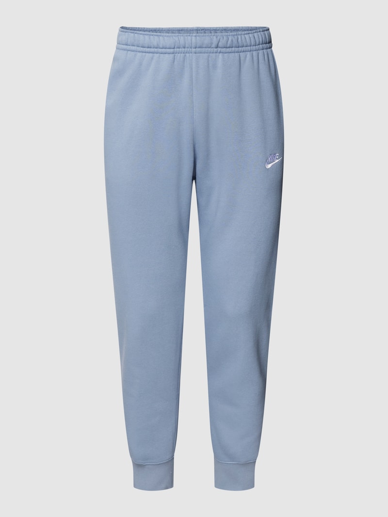 Sweatpants mit Label-Stitching Modell 'CLUB' in dunkelblau