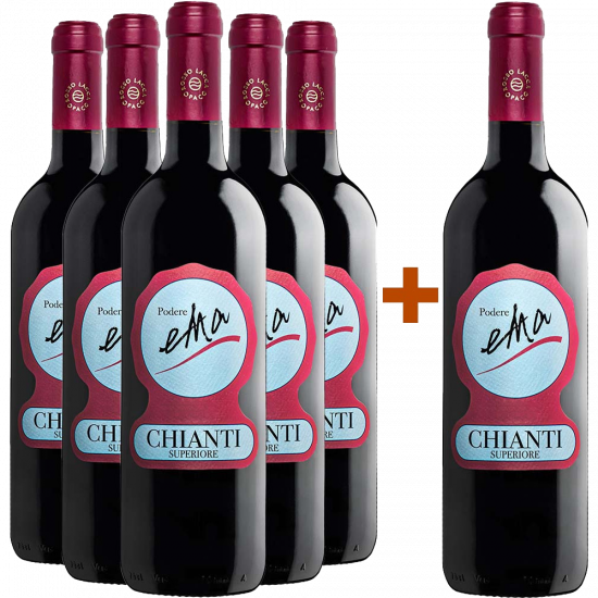 5+1 Paket Chianti Superiore DOCG trocken - Podere Ema