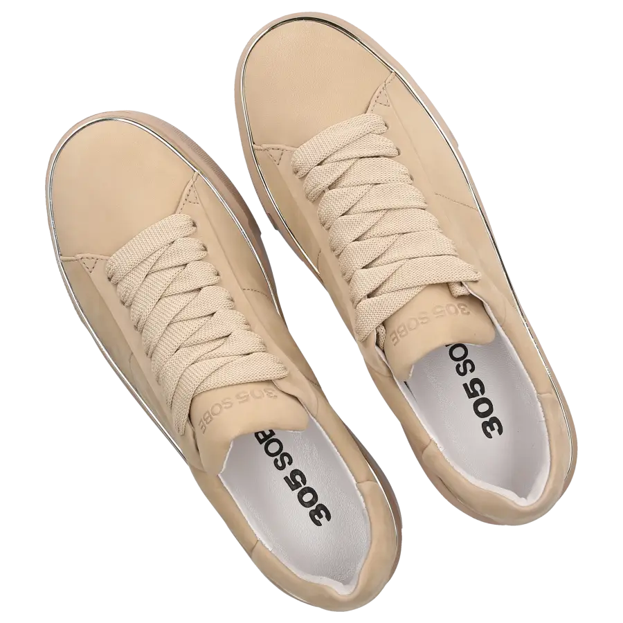 305 SOBE - Sneaker low TESSY Nubukleder - beige