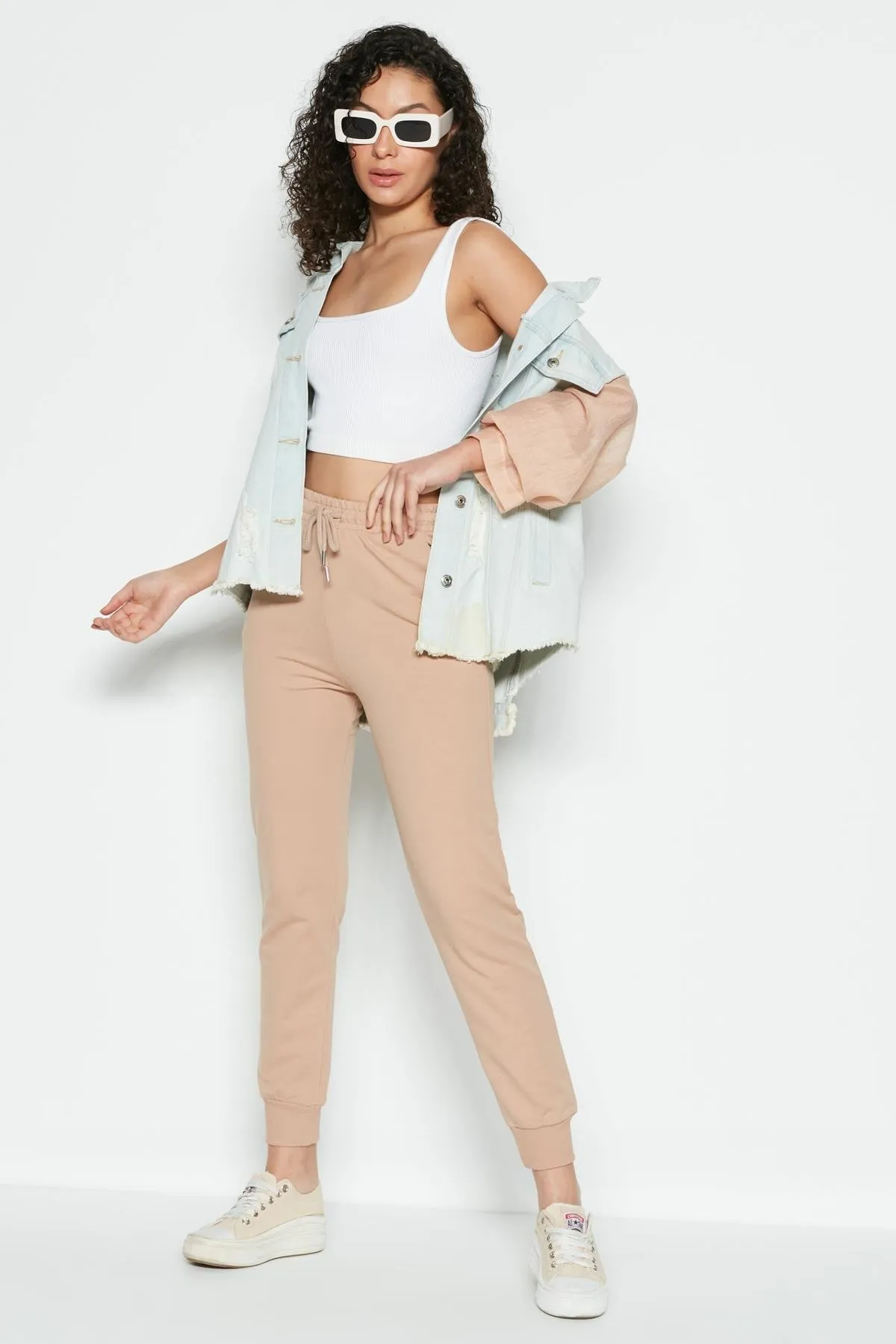 C&City  Jogger Cuff Sport-Jogginghose 735 Milchkaffee