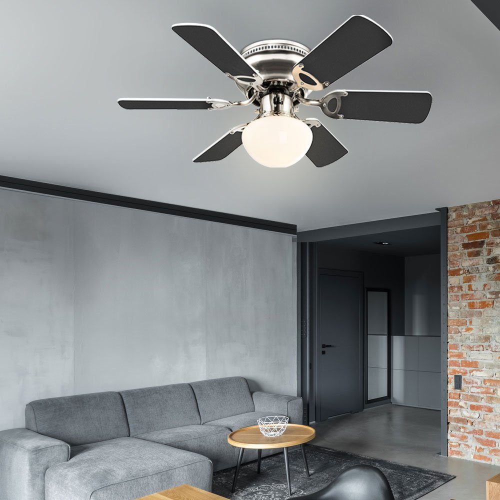 etc-shop Deckenventilator, Deckenventilator mit Licht Fernbedienung 3 Stufen Weiß