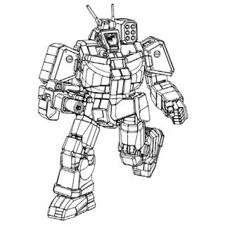 Wolverine 6R / 6D Mech - 55 tons - TRO Succession Wars