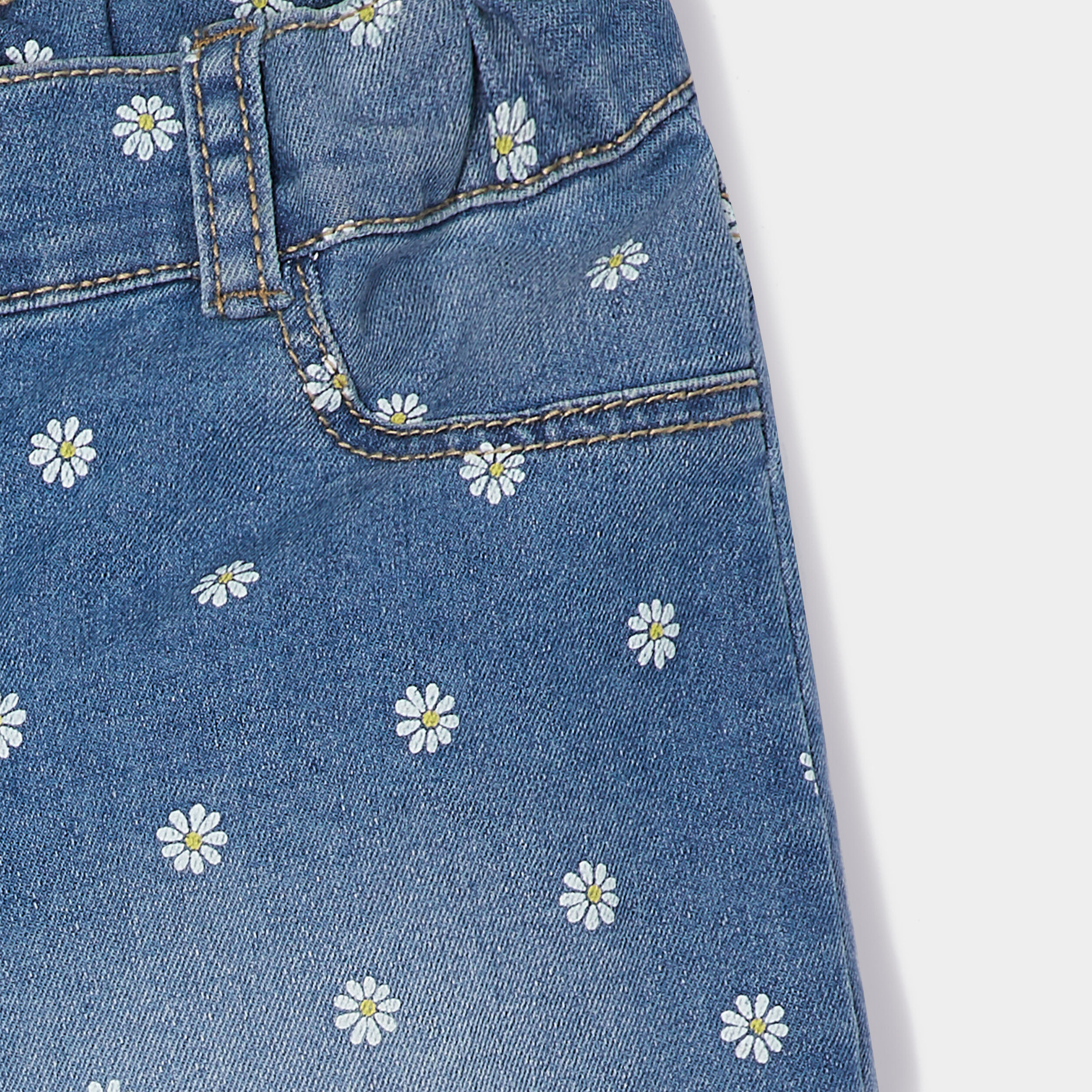 Short droit en jean bleu ciel fille | La Halle