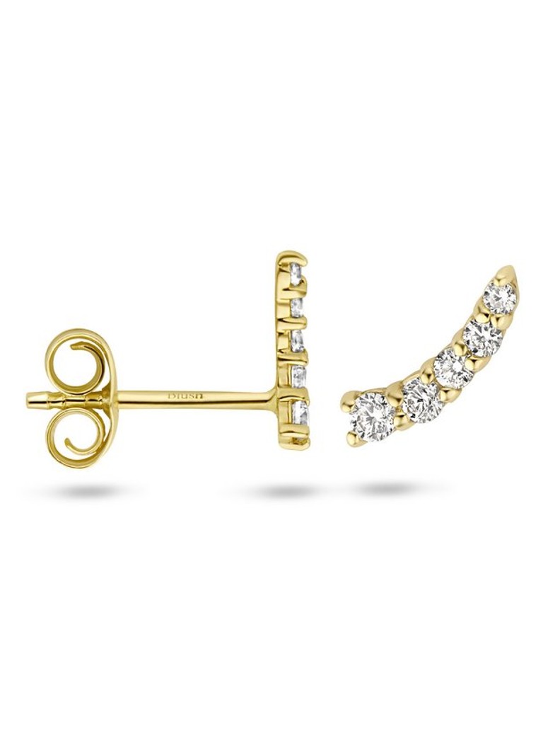 Orecchini Blush in oro giallo 14 carati con pietre di zirconia cubica 7319YZI