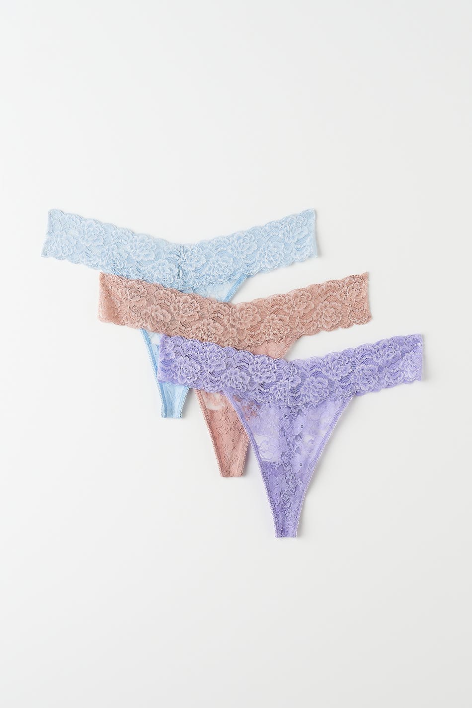 3-pack lace string