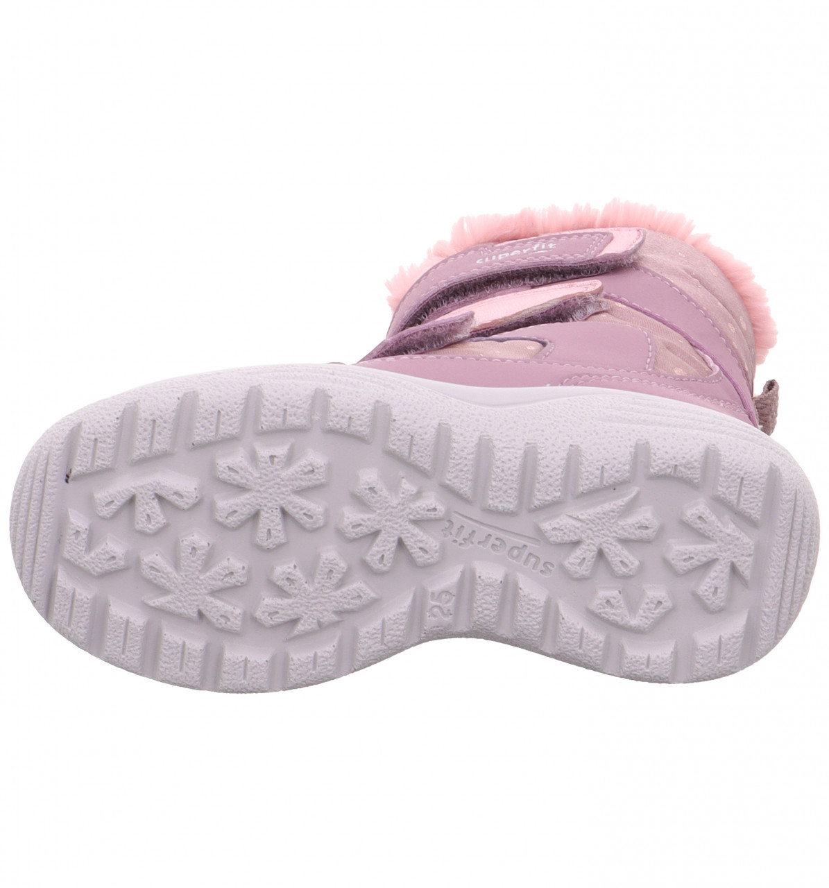 CRYSTAL - Lila/Rosa Stiefel mit Klettverschluss