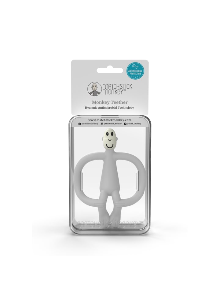MATCHSTICK MONKEY Matchstick Monkey Beißring / Zahnungshilfe Affe hellgrau günstig kaufen onesize