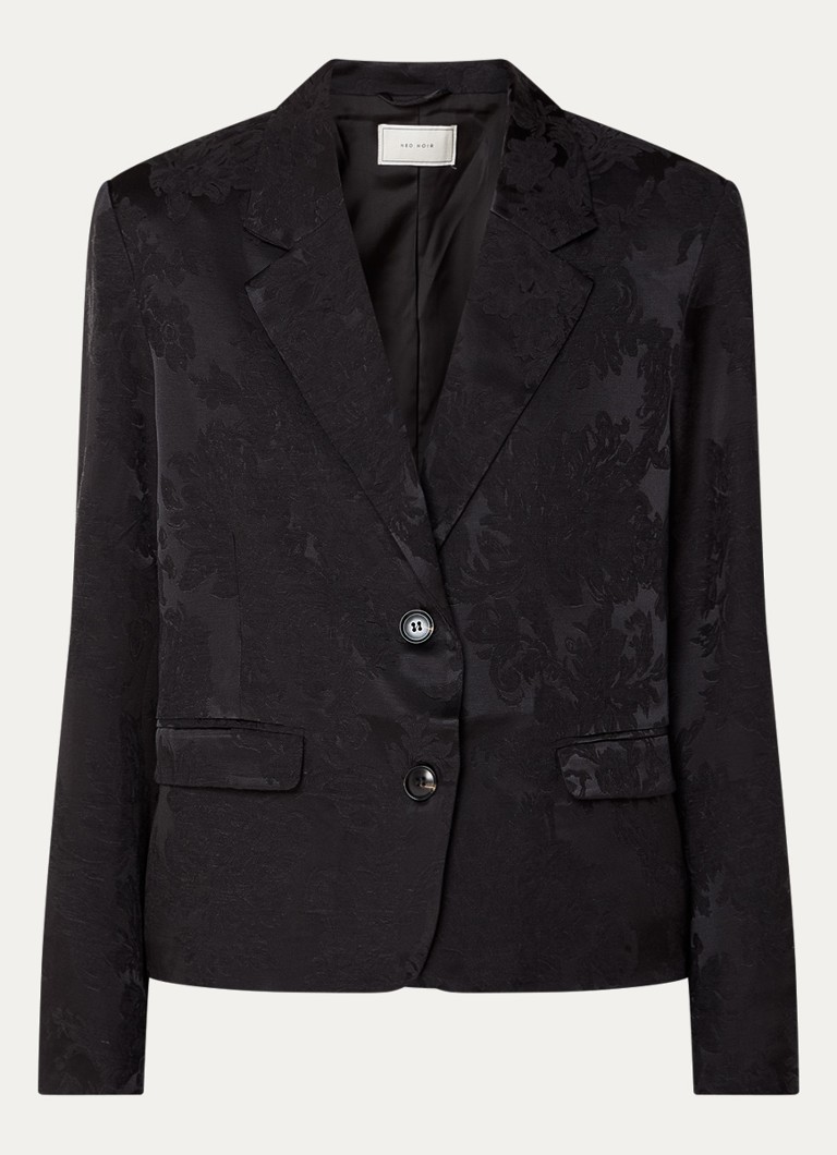 Neo Noir Renia blazer in linen blend with jacquard design
