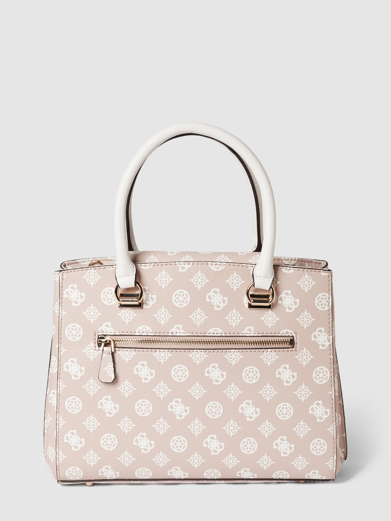 Handtasche mit Allover-Muster Modell 'NOELLE' in rosa