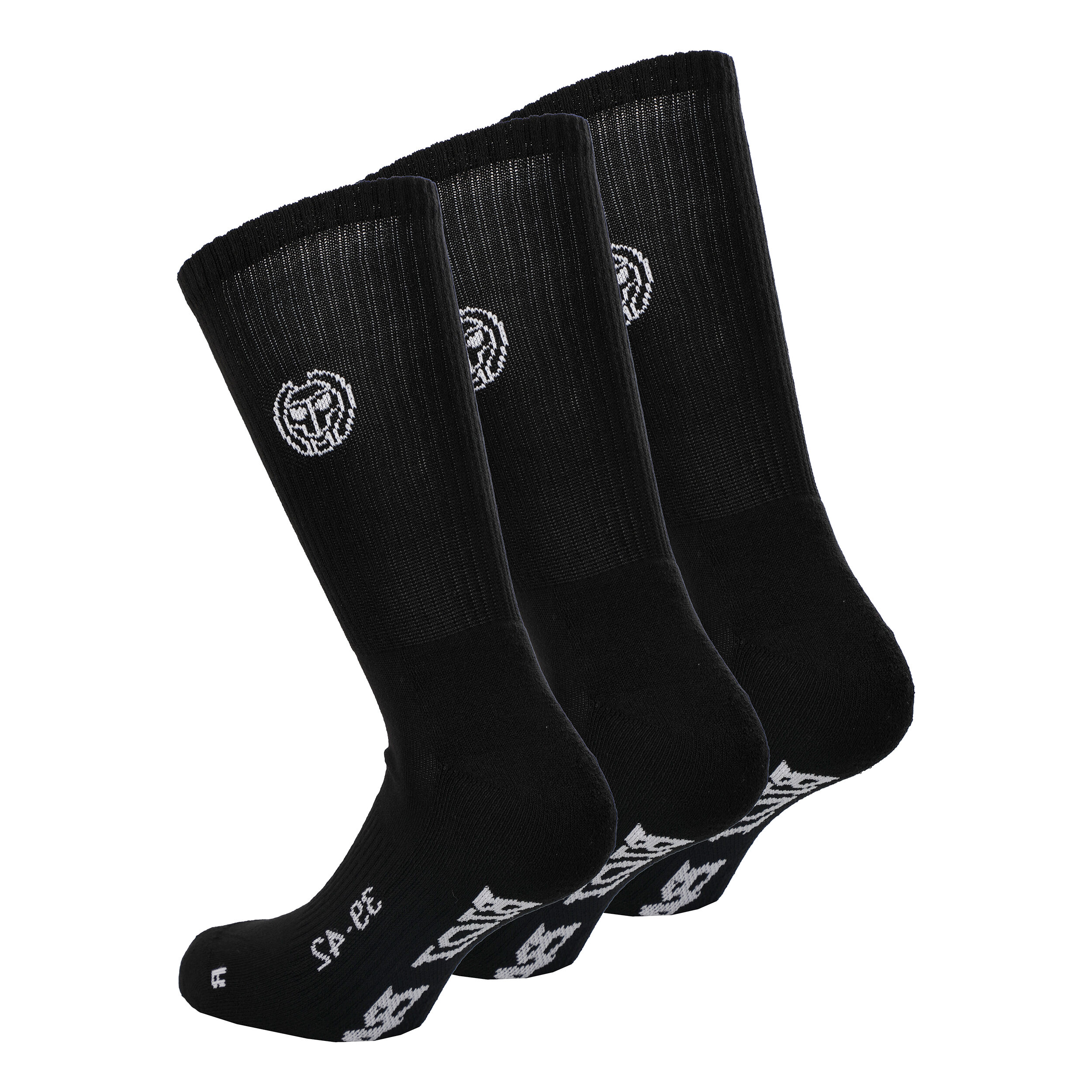 Don Carlito Crew Move Tennissocken 3er Pack - Schwarz, Weiß