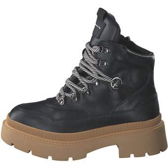 Tamaris Schnür Boots in schwarz