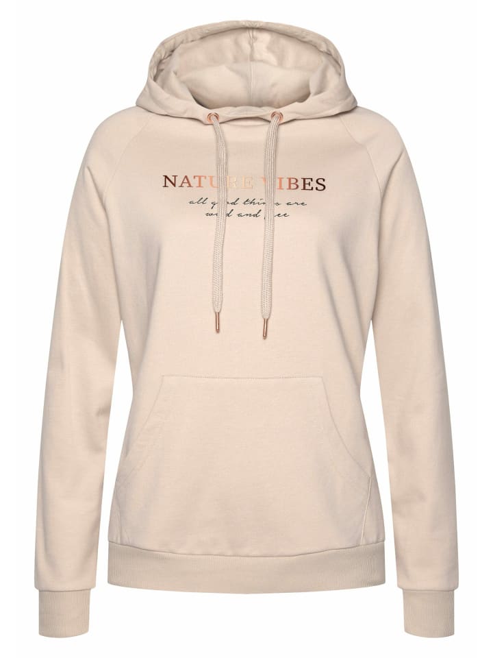LASCANA Hoodie in nougat günstig kaufen