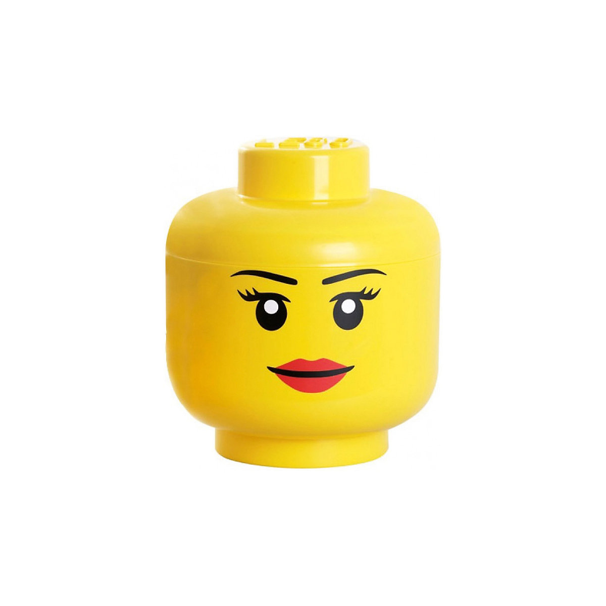 LEGO® Aufbewahrungsbox Kopf Mädchen, 25 x 25 x 18 cm
