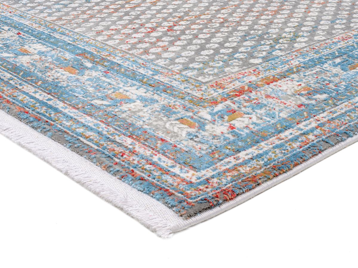 Webteppich Miri Grau-Multicolor 160 x 230 cm