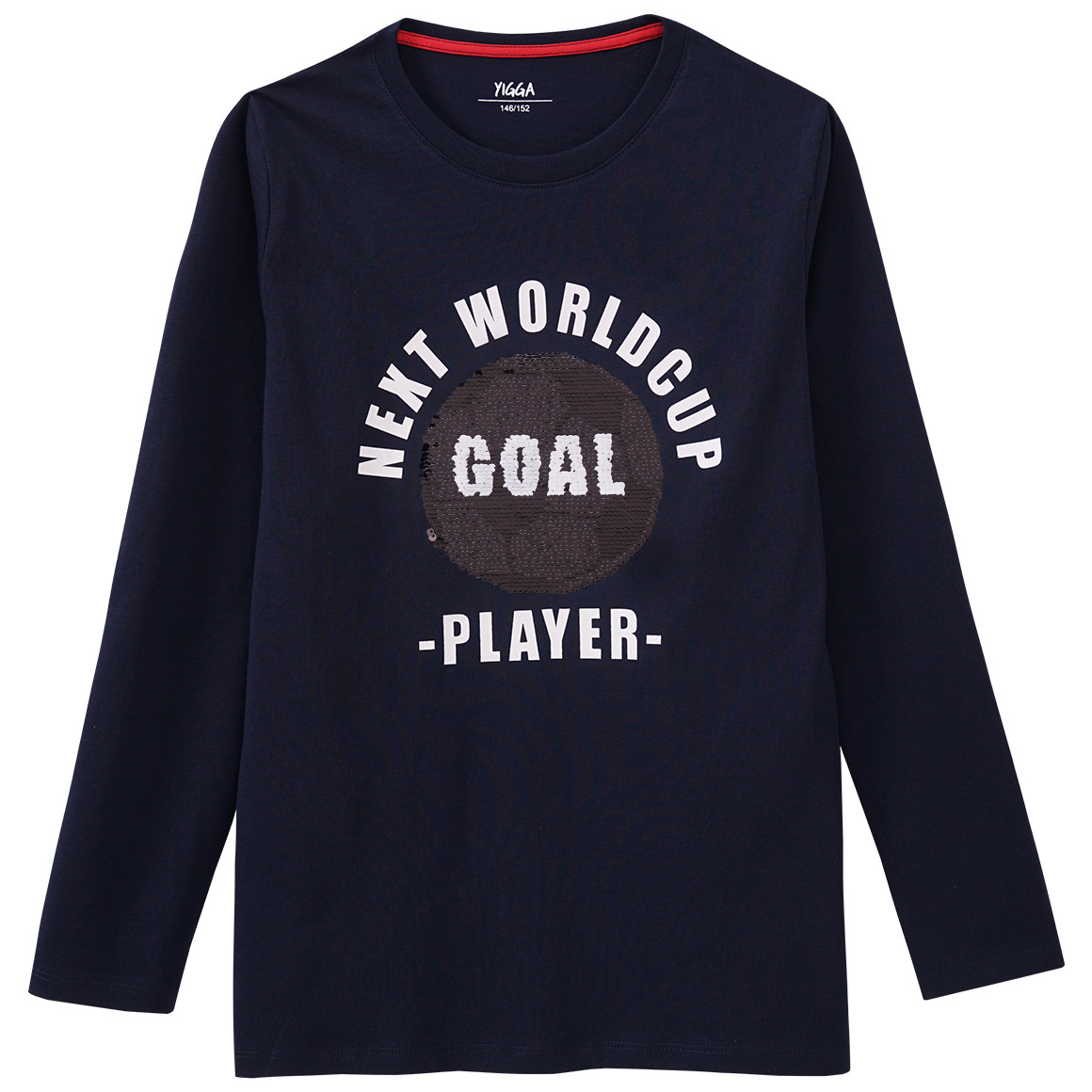 Jungen Langarmshirt mit Wendepailletten