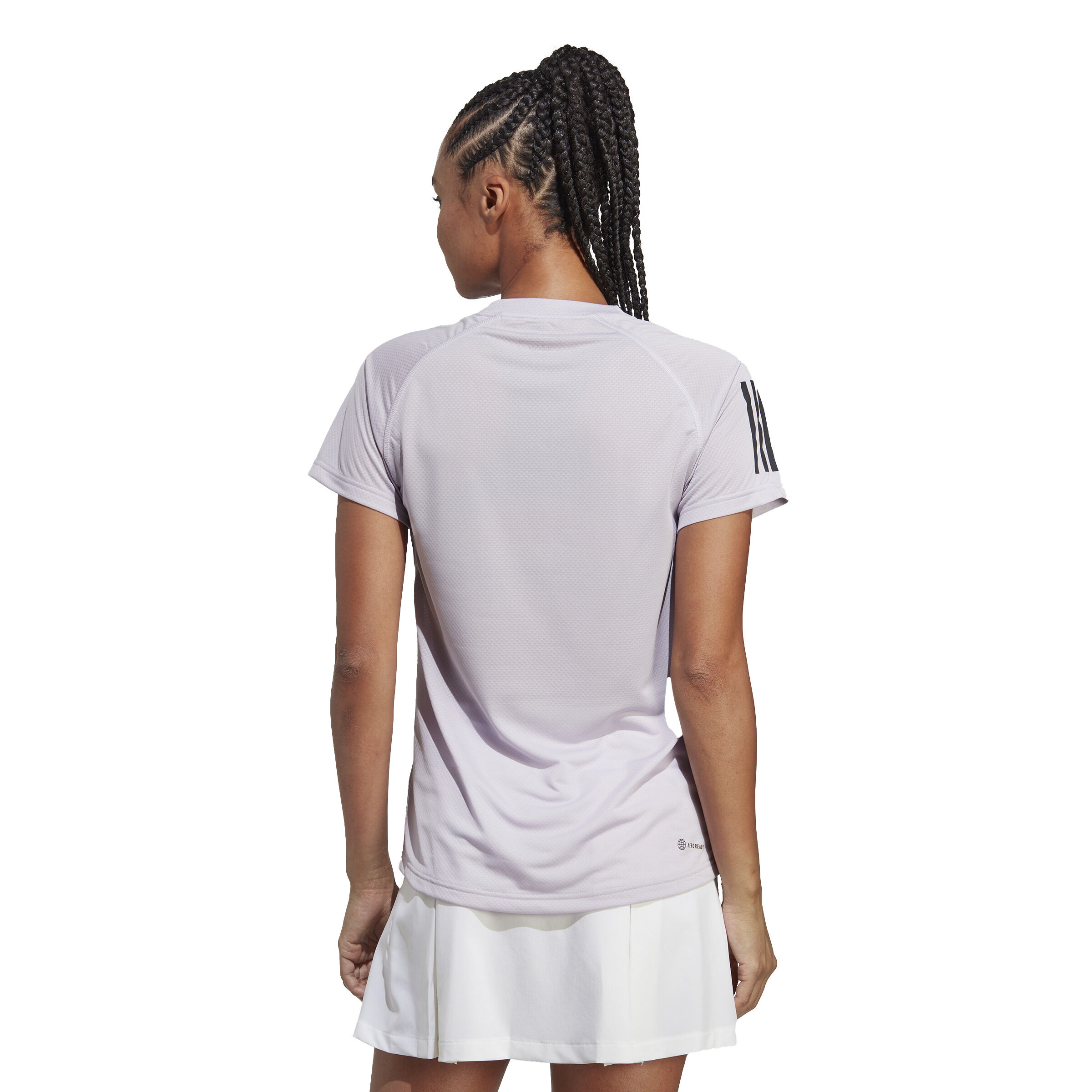 Club T-Shirt Damen - Flieder, Dunkelgrau