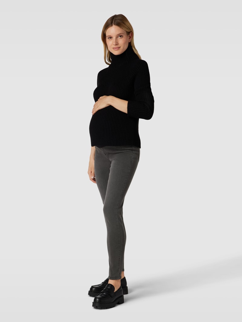 Skinny Fit Umstands-Jeans mit Stretch-Anteil Modell 'NEWAMY' in dunkelgrau