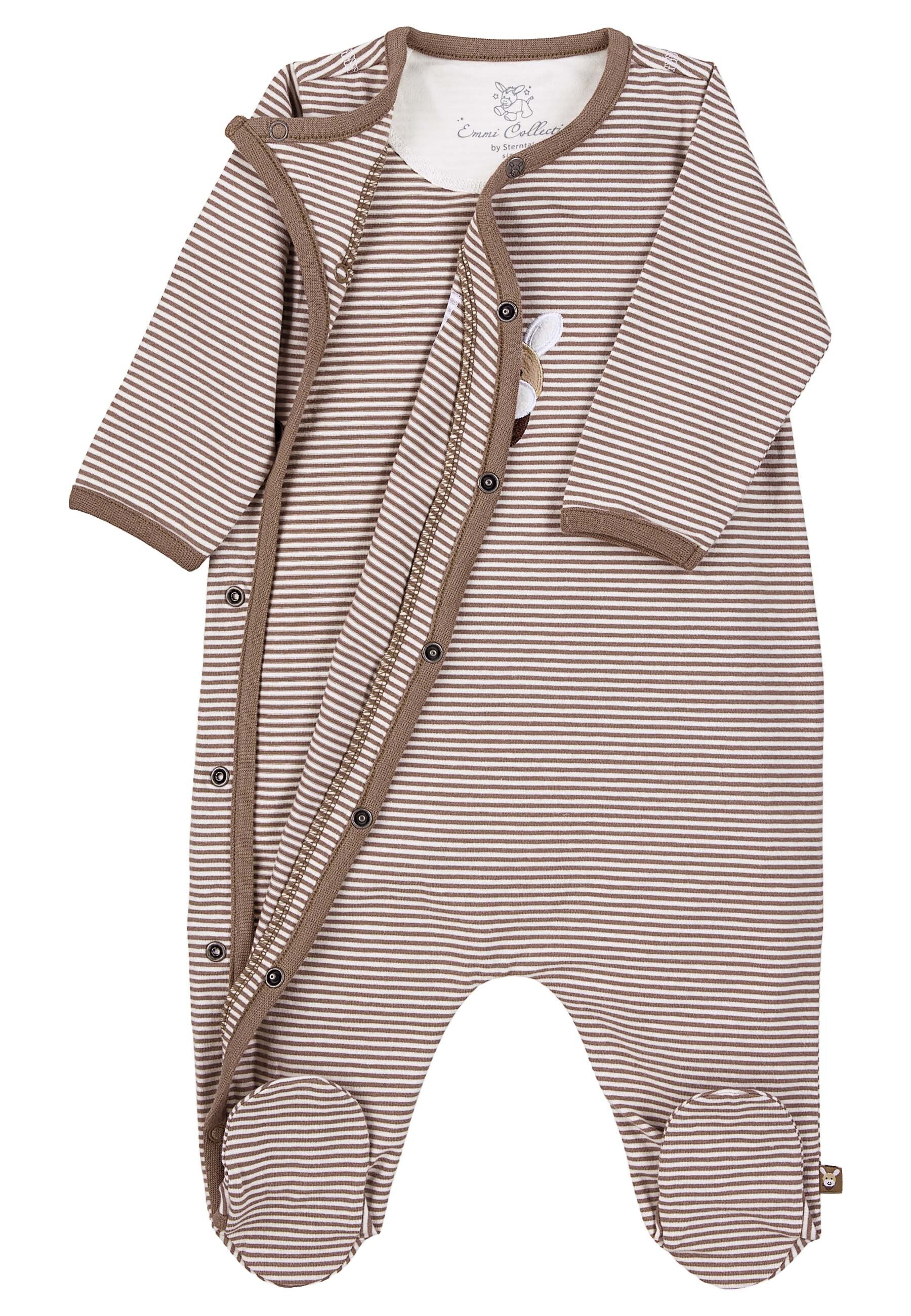 GOTS Strampler-Einteiler Esel Emmi, Single Jersey