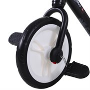 HOMCOM Kinder Laufrad, Lauflernrad, Kinderfahrrad, 2-in-1, Kinderrad mit Stützrädern und Pedalen, 2-5 Jahre, Sitzhöhenverstellbar, PP, Schwarz, 85 x B36 x H54 cm