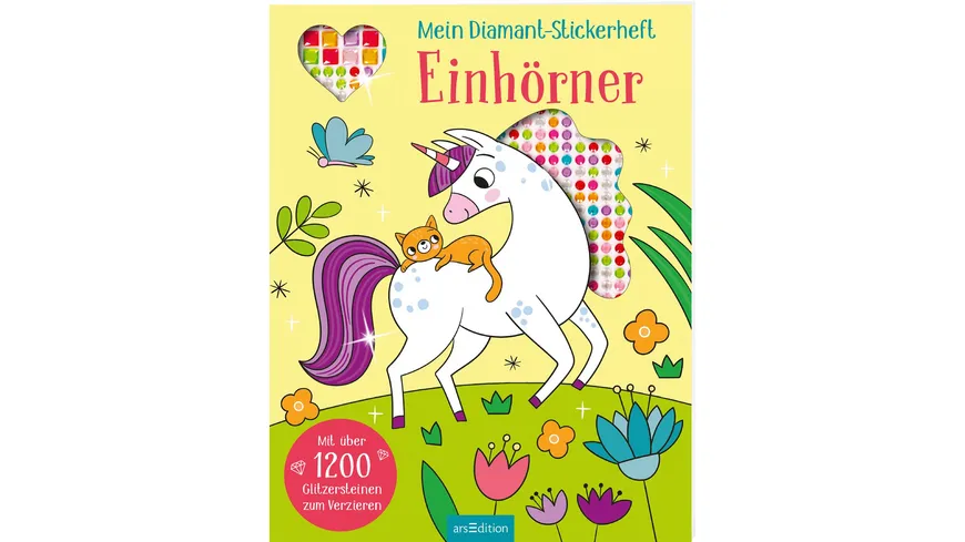 Mein Diamant-Stickerheft – Einhörner