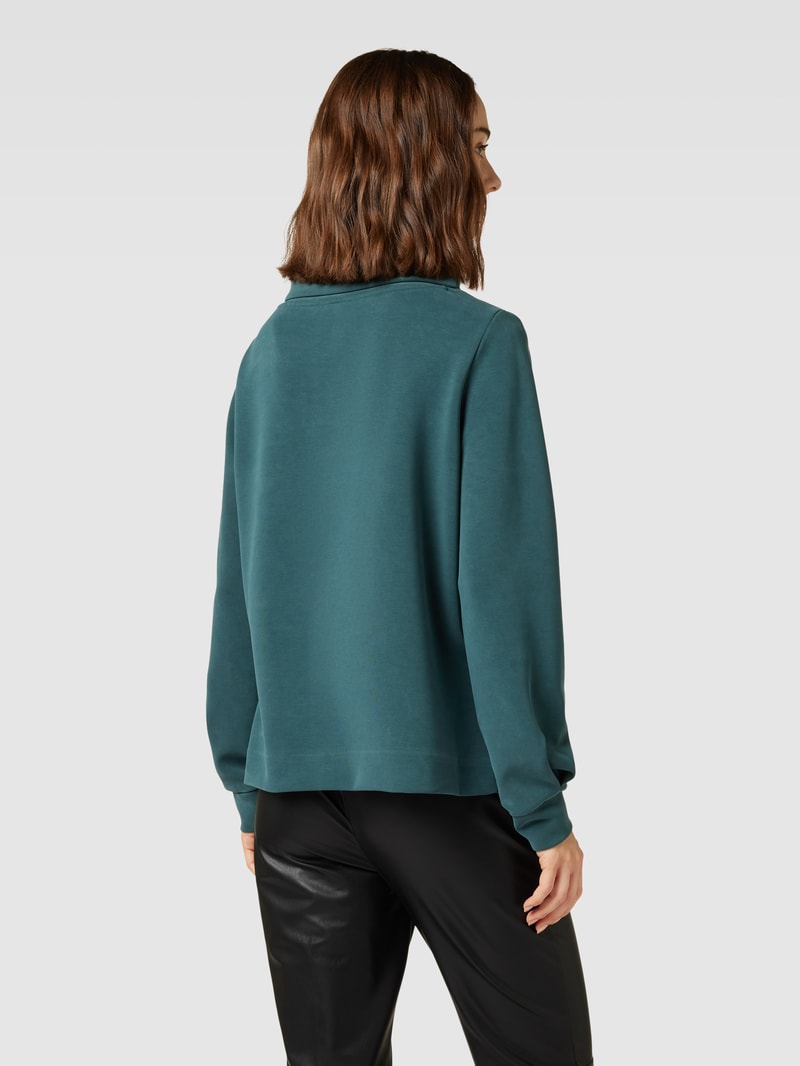 Sweatshirt mit Stehkragen Modell 'Getsomi' in bottle