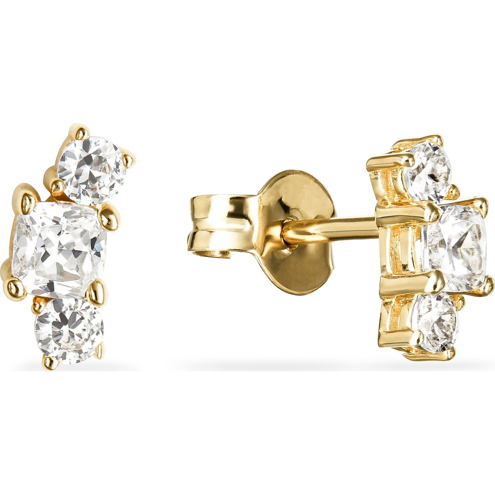 FAVS Boucles d'oreilles à fermoir à poussette 375 Or jaune Boucles d'oreilles