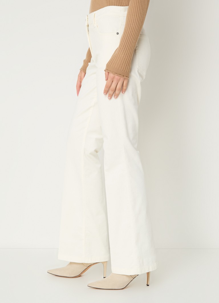 Gerry Weber High waist flared fit trousers made of corduroy
