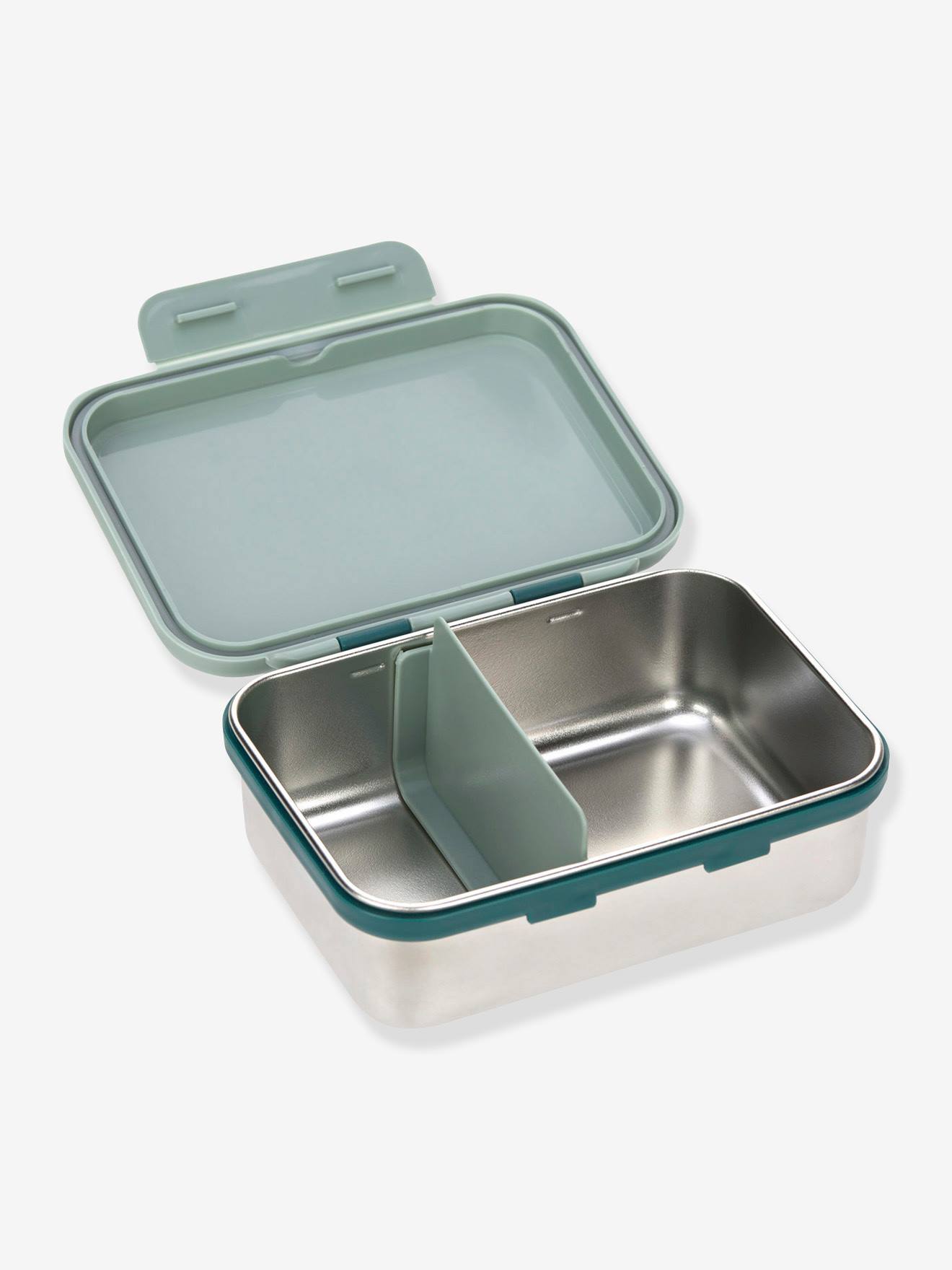 Boîte à goûter LÄSSIG en inox happy prints olive