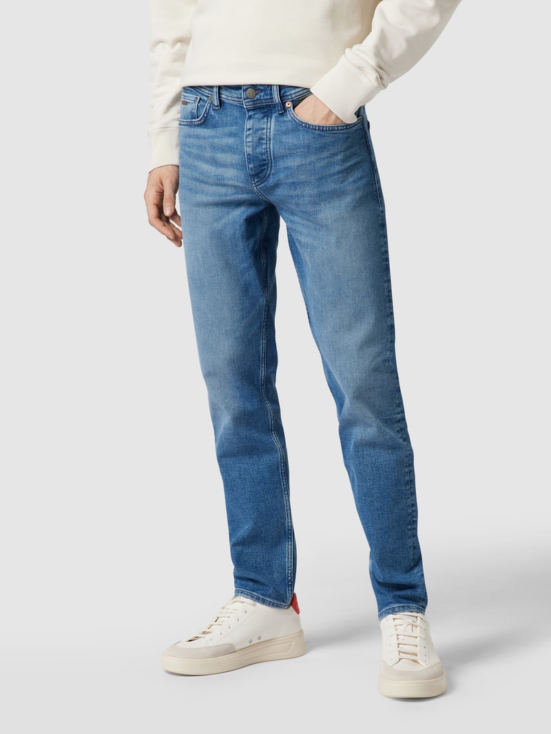 Tapered Fit Jeans Modell 'Taber' in hellblau