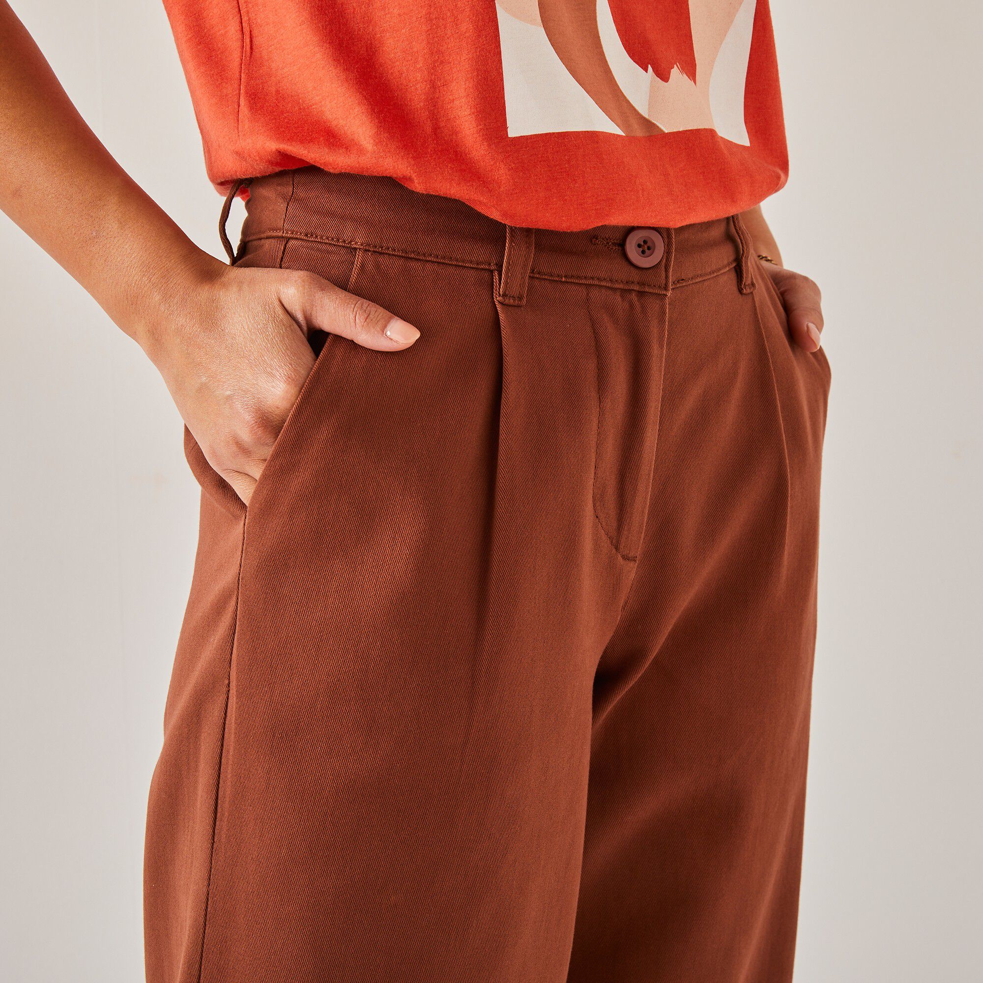 Pantalon droit large, spéciale petites