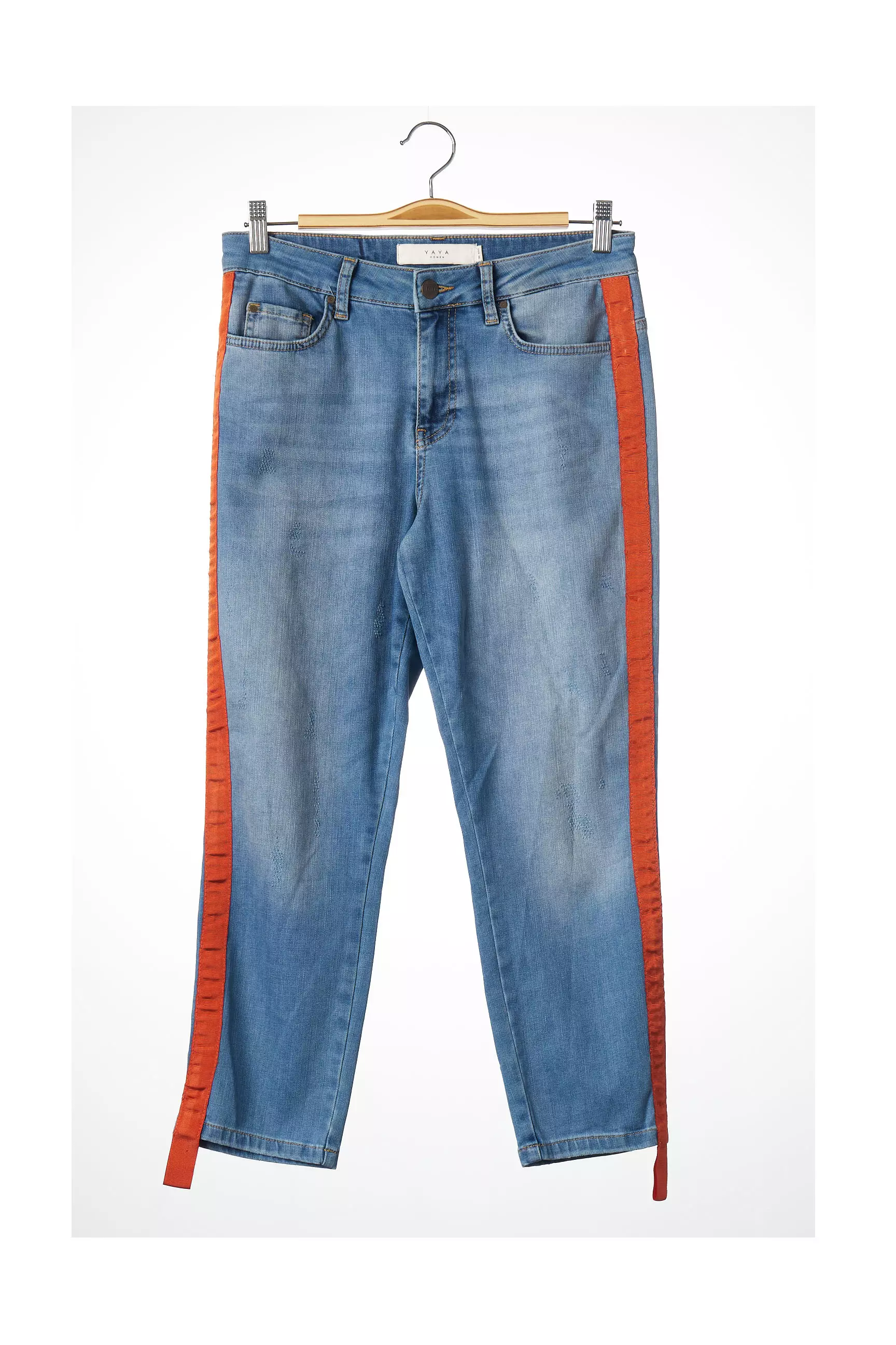 Yaya Pantacourts Femme couleur bleu