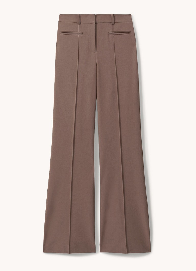 Pantaloni evazați cu talie înaltă Reiss Claude