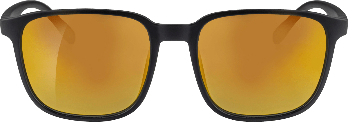 Sonnenbrille Winter Erwachsene, schwarz mit gelber Tönung, 1 St