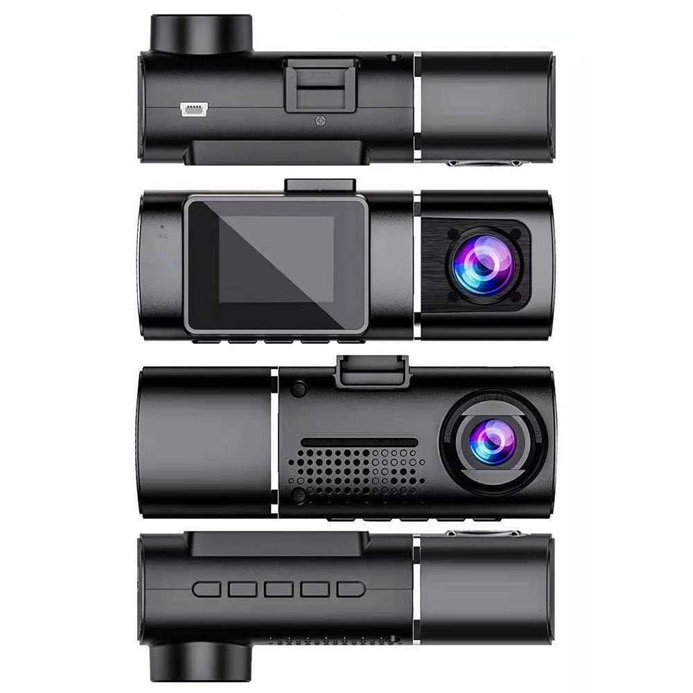 GelldG Dashcam Auto Dual 1080P HD Infrarot Nachtsicht Autokamera Vorne Innen Dashcam