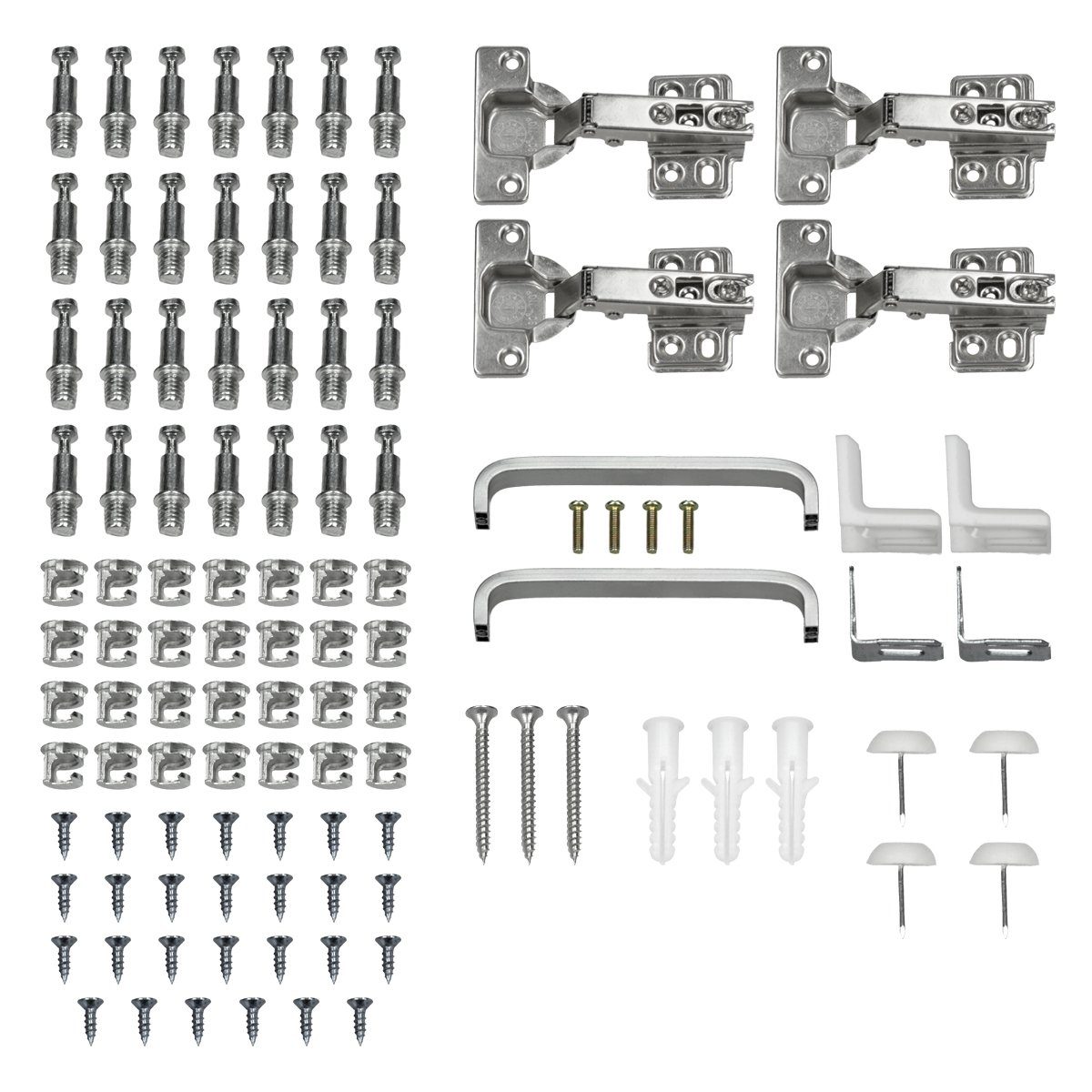 ECD Germany Waschmaschinenumbauschrank Waschmaschinenschrank 190 x 62.5 cm, weiß