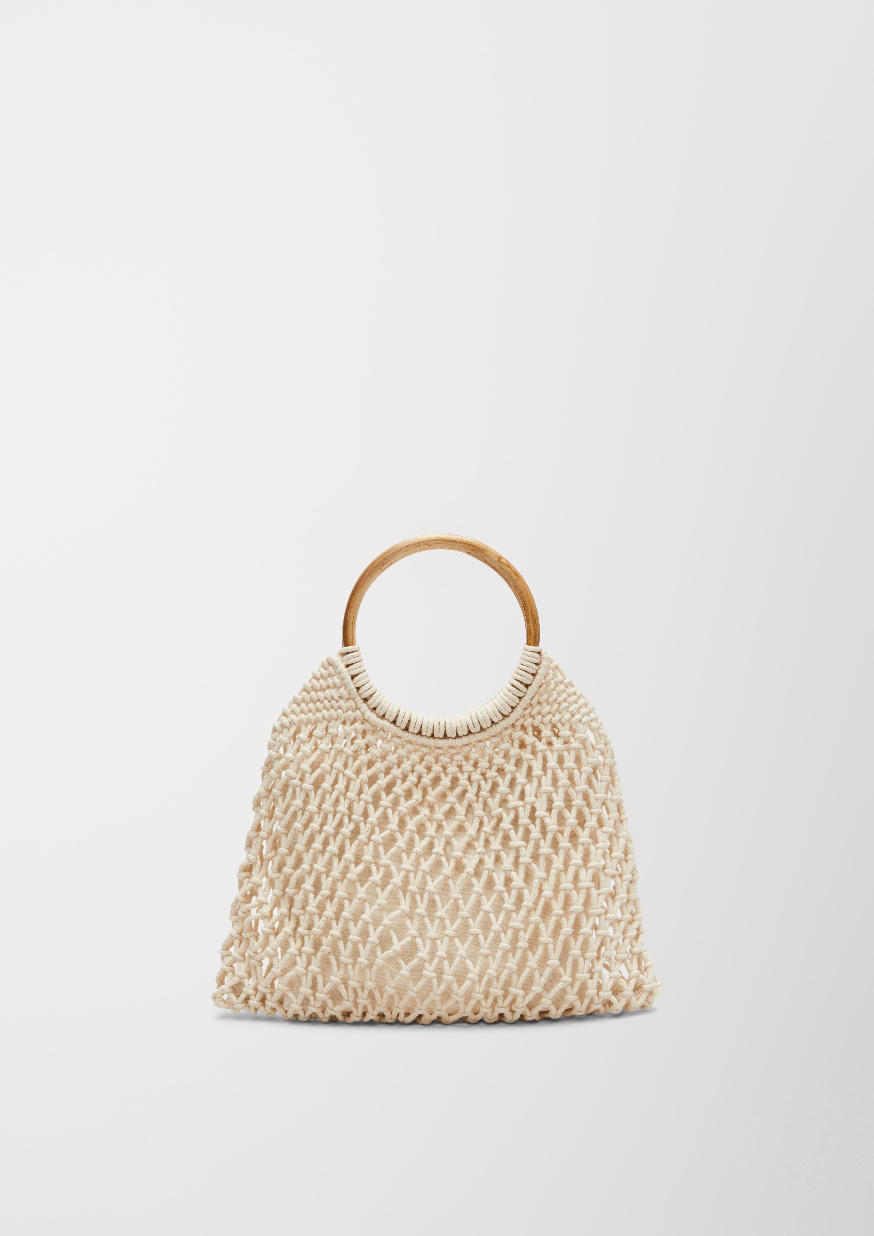 Makramee-Shopper mit Holzgriff  2129936-0805