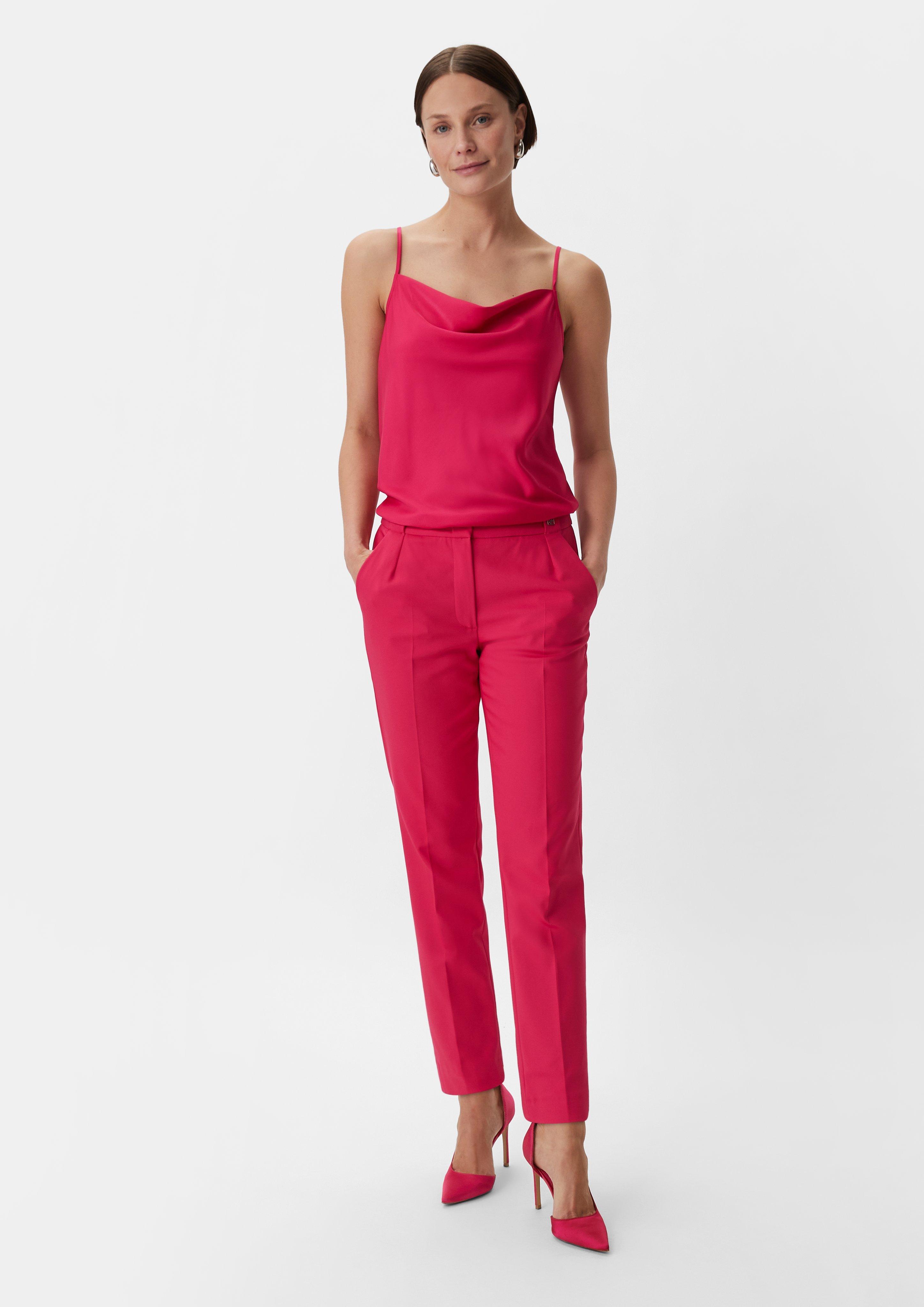 Regular: Hose mit Bügelfalten - pink