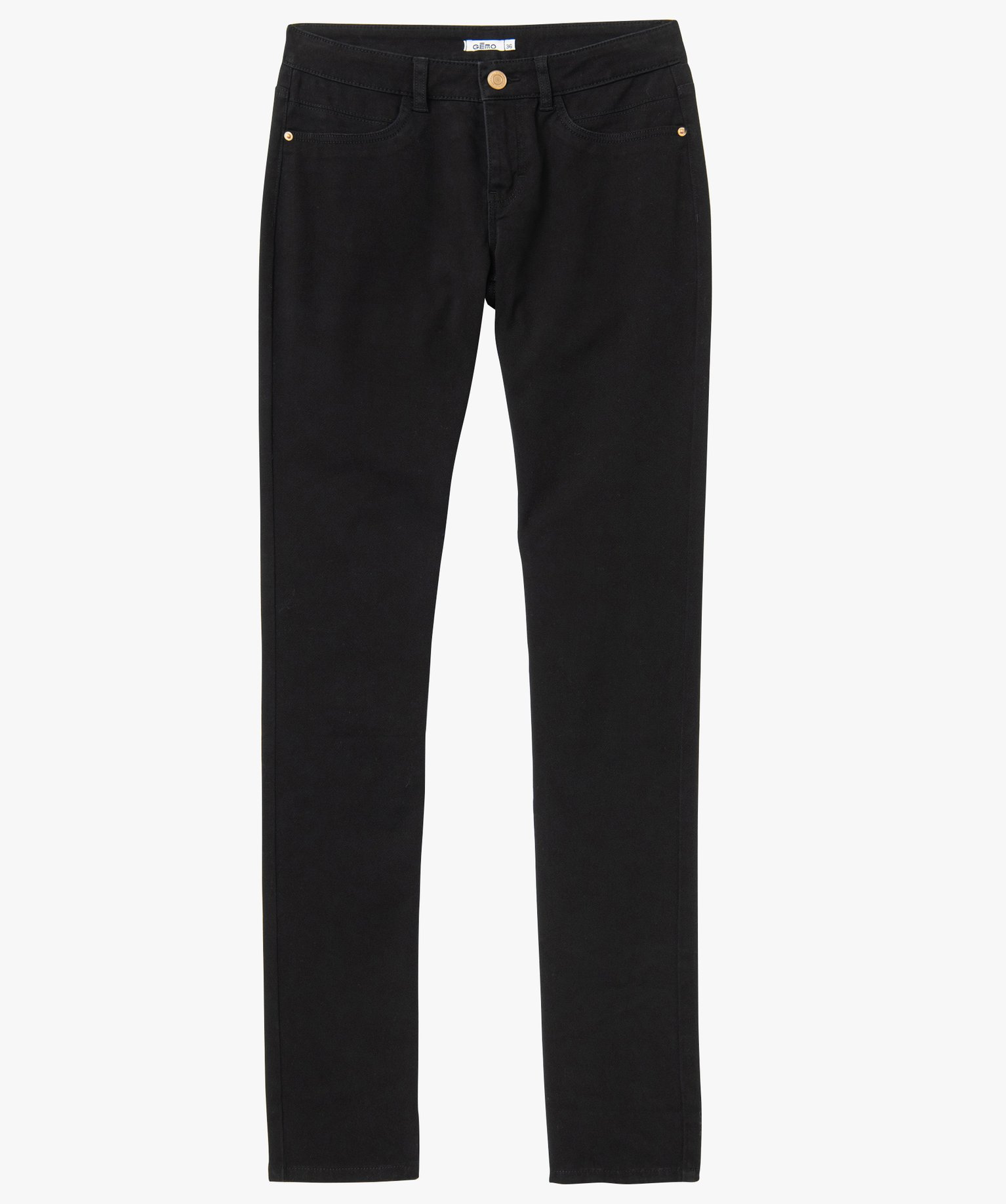 Jean femme coupe Regular L30 noir | GEMO