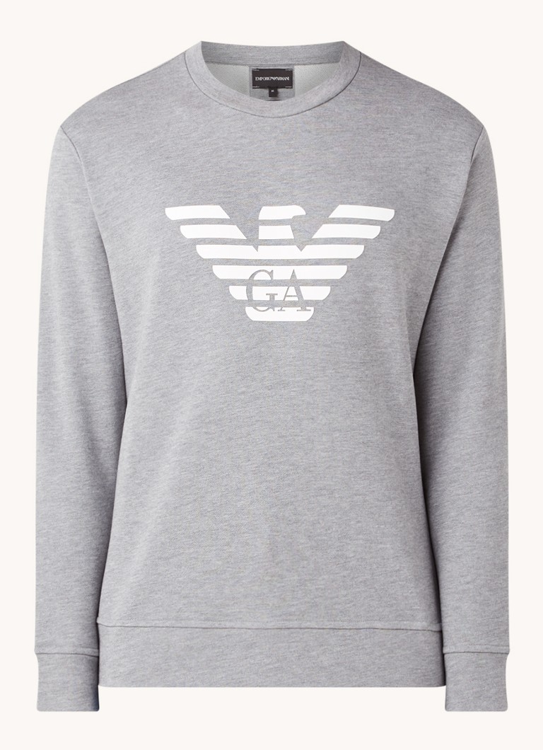 Pulover cu logo-ul Emporio Armani imprimat